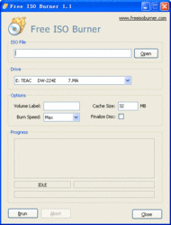 Free ISO Burner screenshot